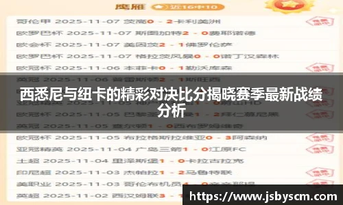 西悉尼与纽卡的精彩对决比分揭晓赛季最新战绩分析
